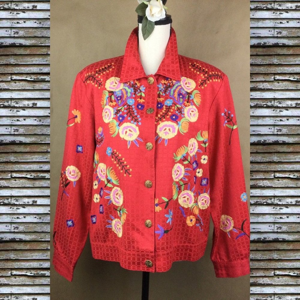 Nordstrom ENTICE Embroidered Boho Jacket